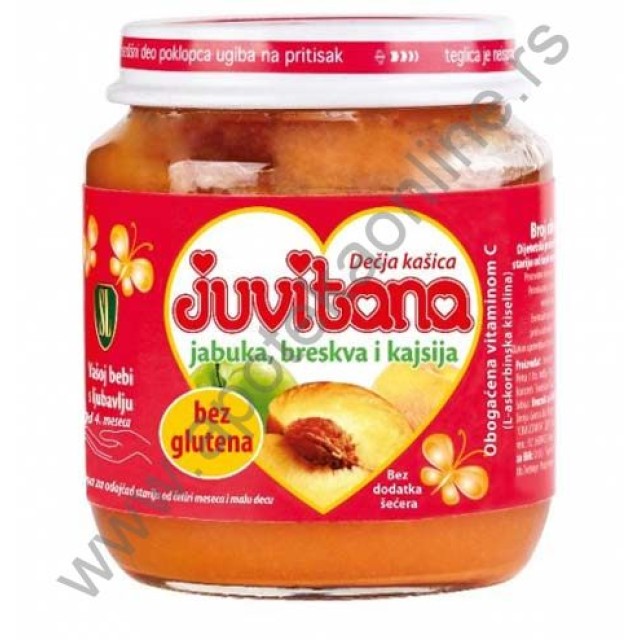 JUVITANA KAŠICA OD JABUKE,BRESKVE I KAJSIJE 128g